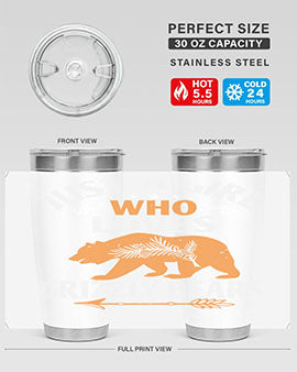 just a girl who loves Grizzly Bears 20#- Bears- Tumbler