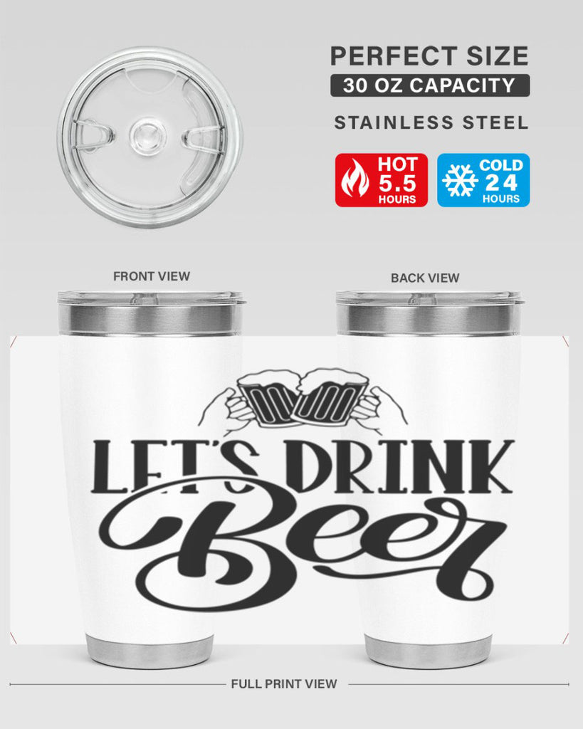 lets drink beer 29#- beer- Tumbler