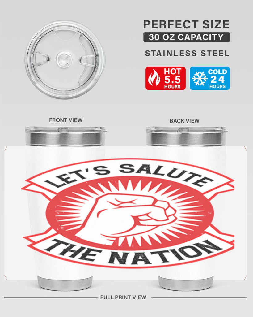 lets selut the nation Style 126#- Fourt Of July- Tumbler
