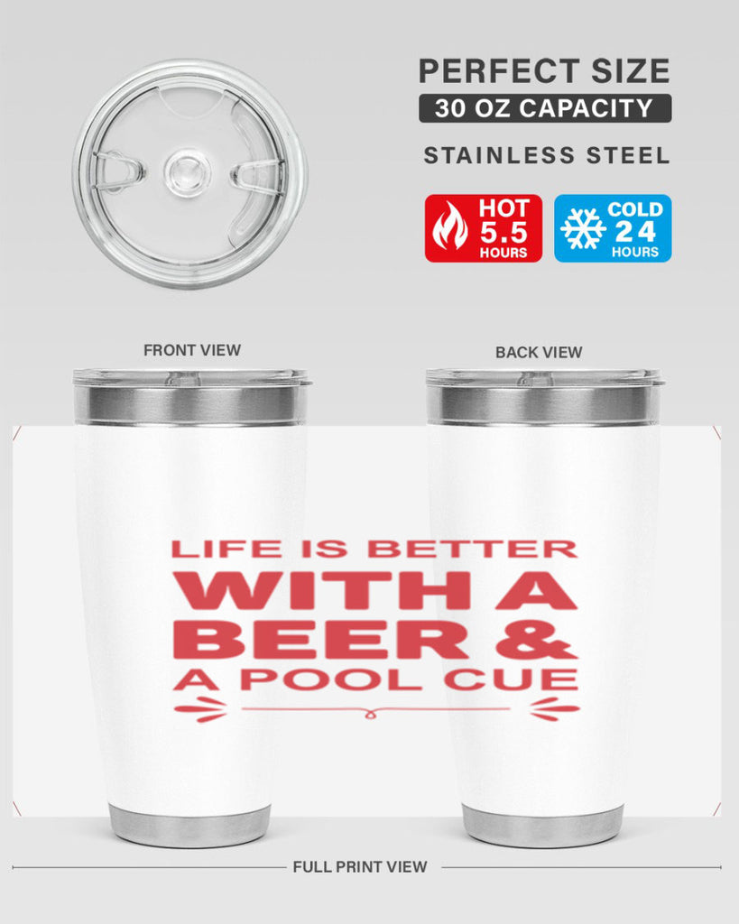 life is better 64#- beer- Tumbler