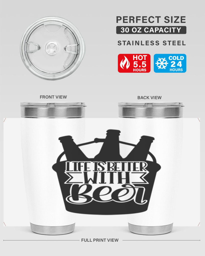 life is better with beer 27#- beer- Tumbler