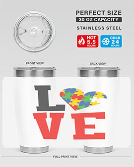 love Style 29#- autism- Tumbler