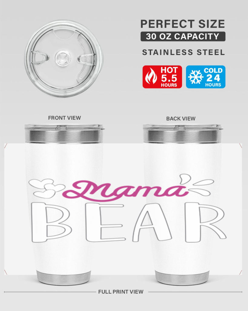 mama bear 132#- mom- Tumbler