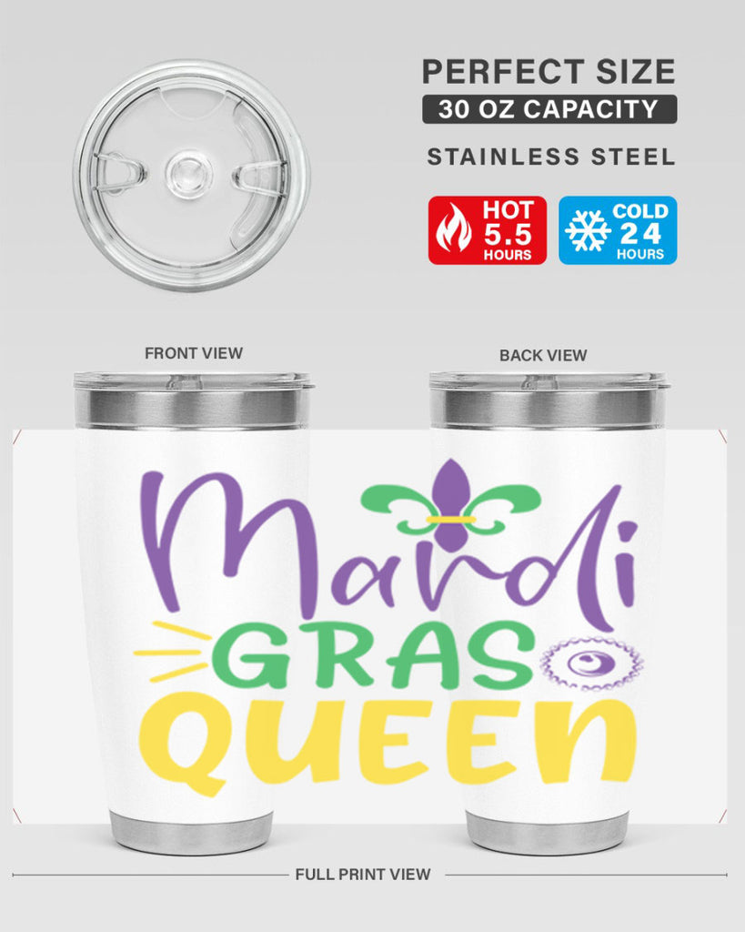 mardi gras queen 79#- mardi gras- Tumbler