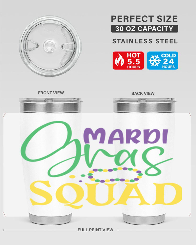 mardi gras squad 78#- mardi gras- Tumbler