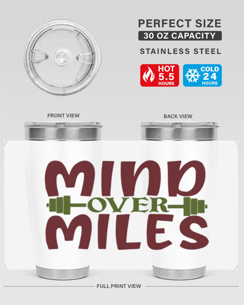 mind over miles 29#- gym- Tumbler