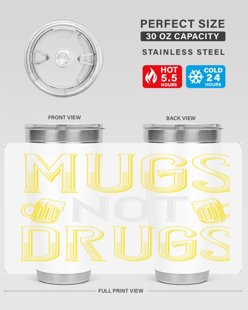 mugs not drugs Style 113#- St Patricks Day- Tumbler