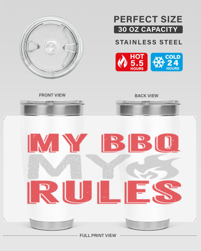 my bbq my rule 22#- bbq- Tumbler