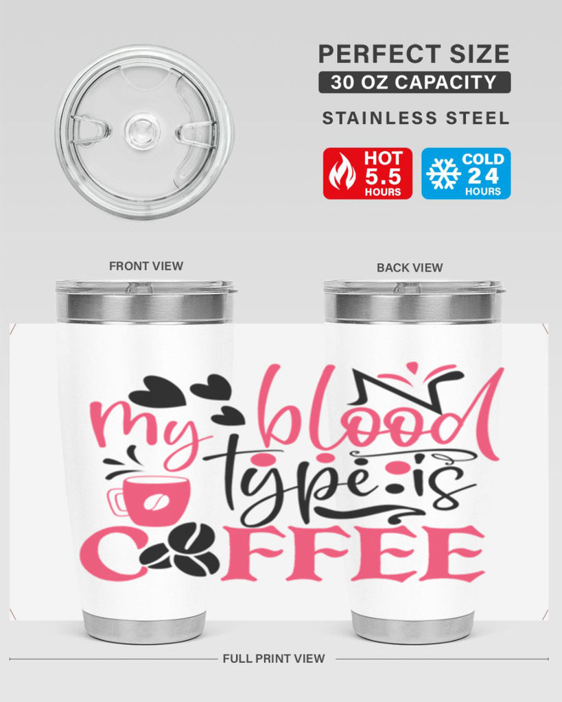 my blood type is coffee Style 375#- nurse- tumbler