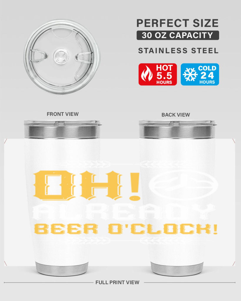 oh already beer oclock 54#- beer- Tumbler