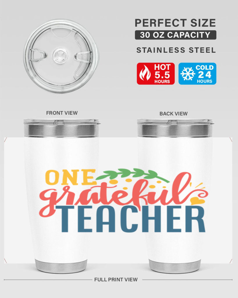 one grateful teacher Style 167#- teacher- tumbler