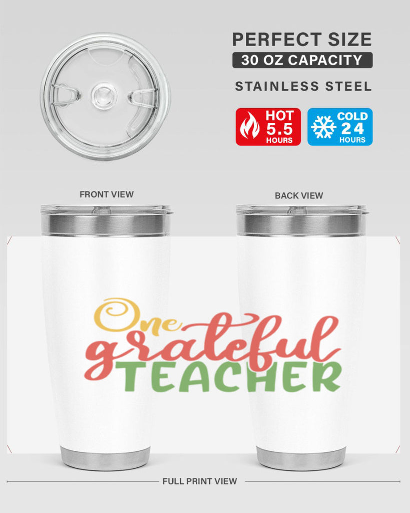 one grateful teacher Style 168#- teacher- tumbler