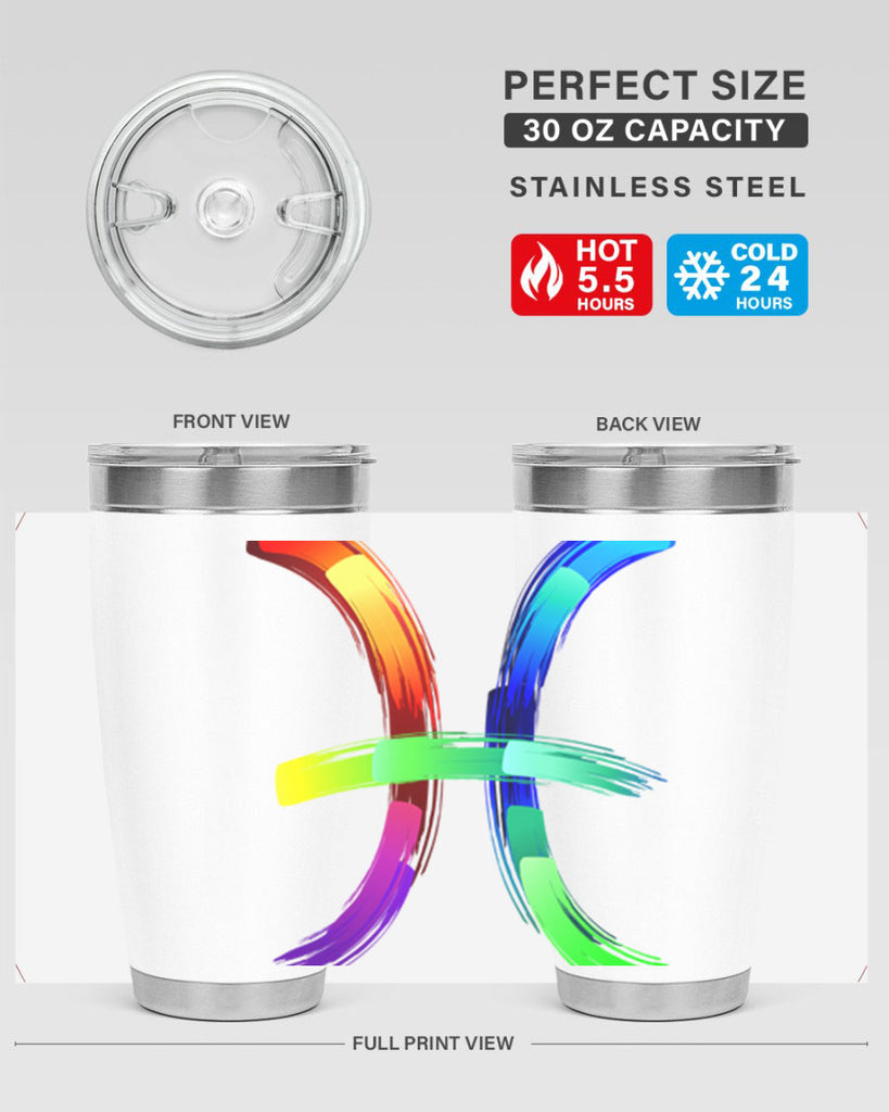 pisces 370#- zodiac- Tumbler