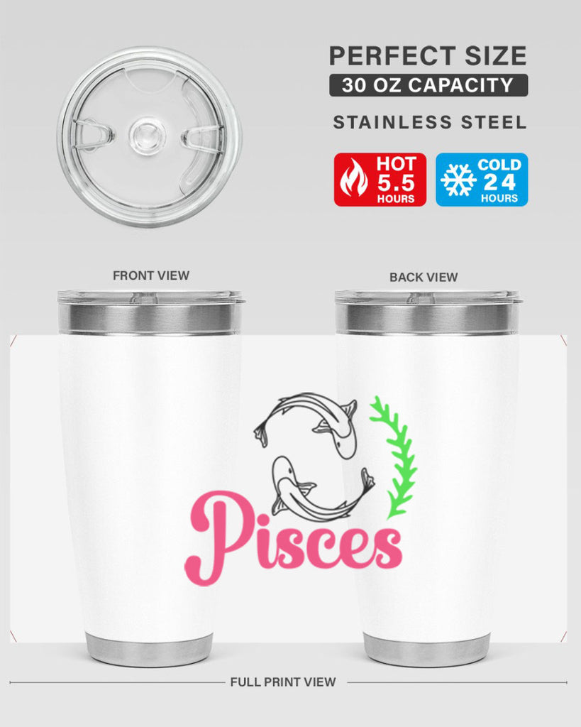 pisces 372#- zodiac- Tumbler