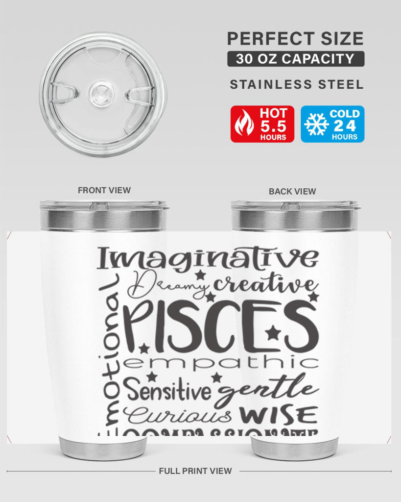 pisces 570#- zodiac- Tumbler