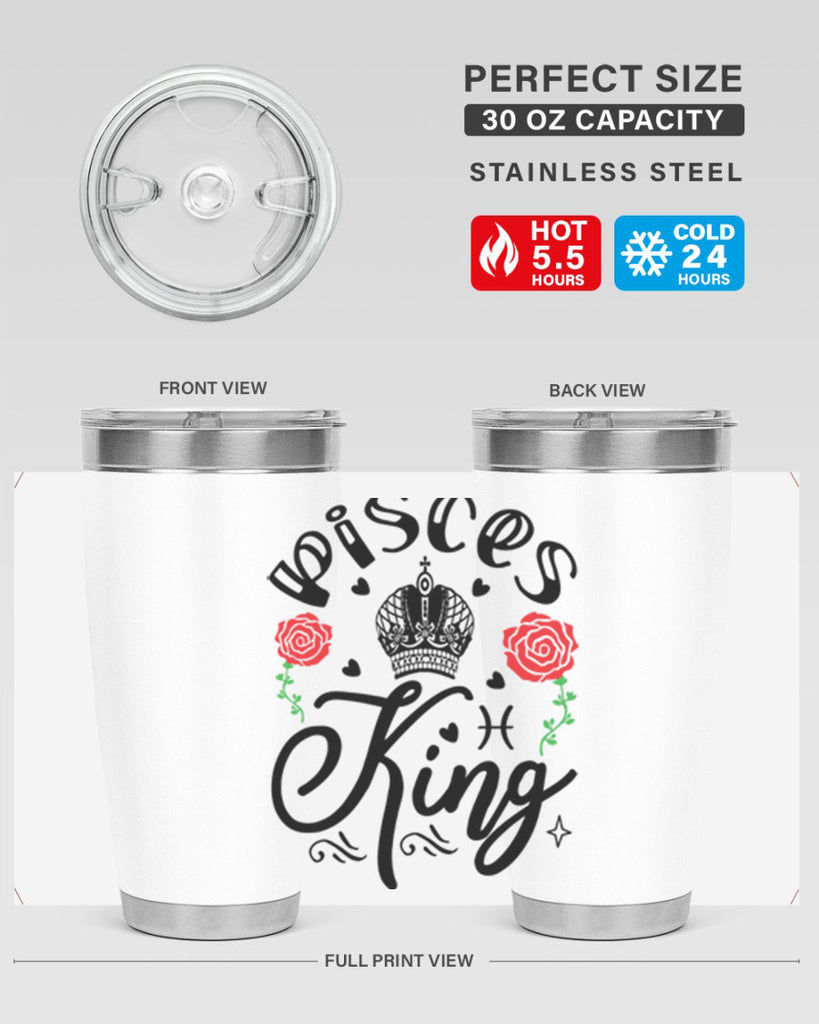 pisces king 375#- zodiac- Tumbler