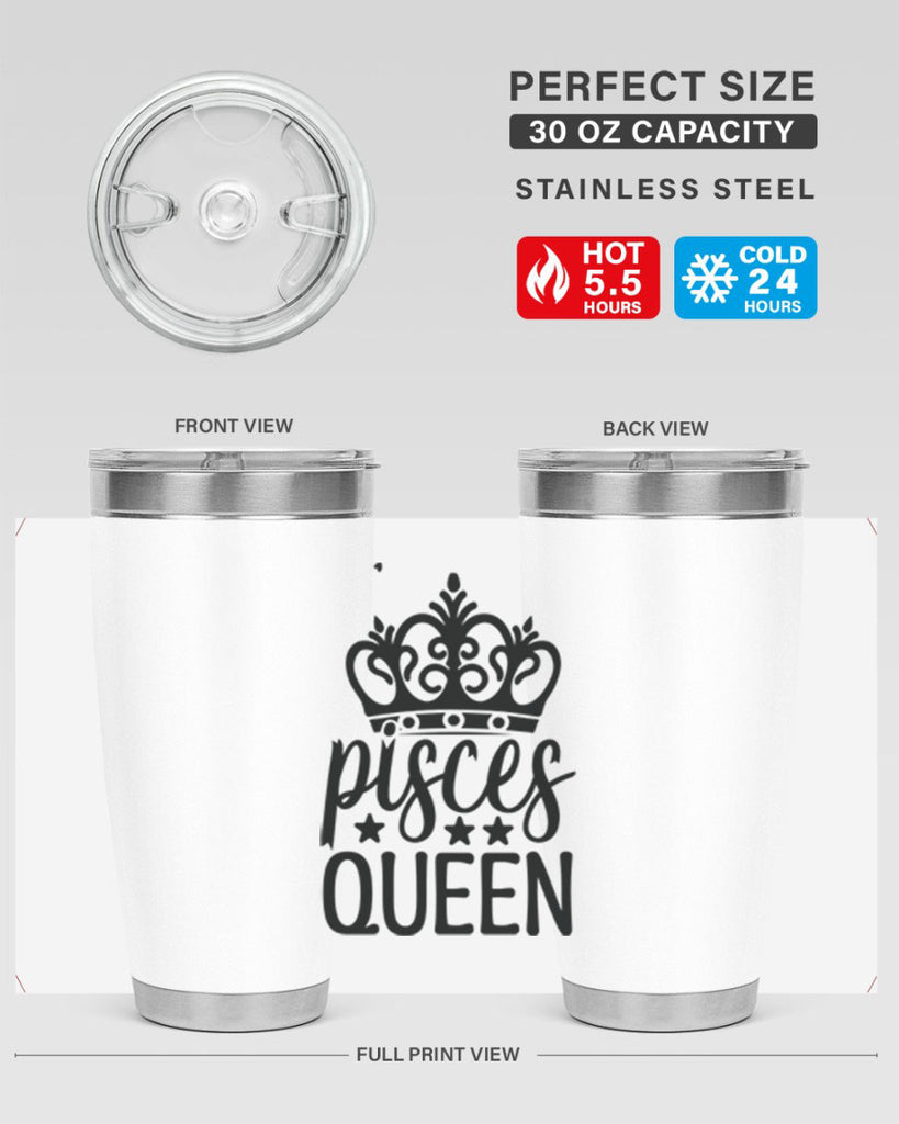 pisces queen 376#- zodiac- Tumbler