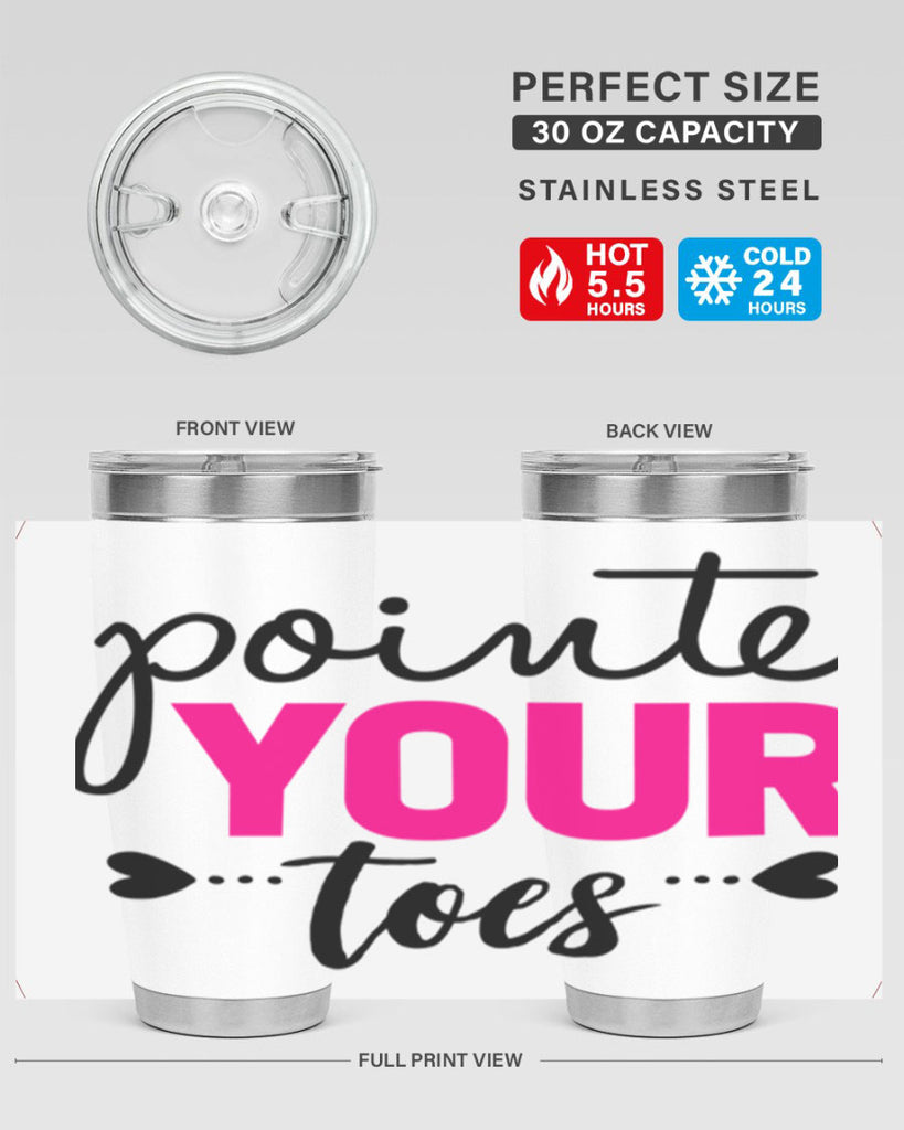 pointe your toes 71#- ballet- Tumbler