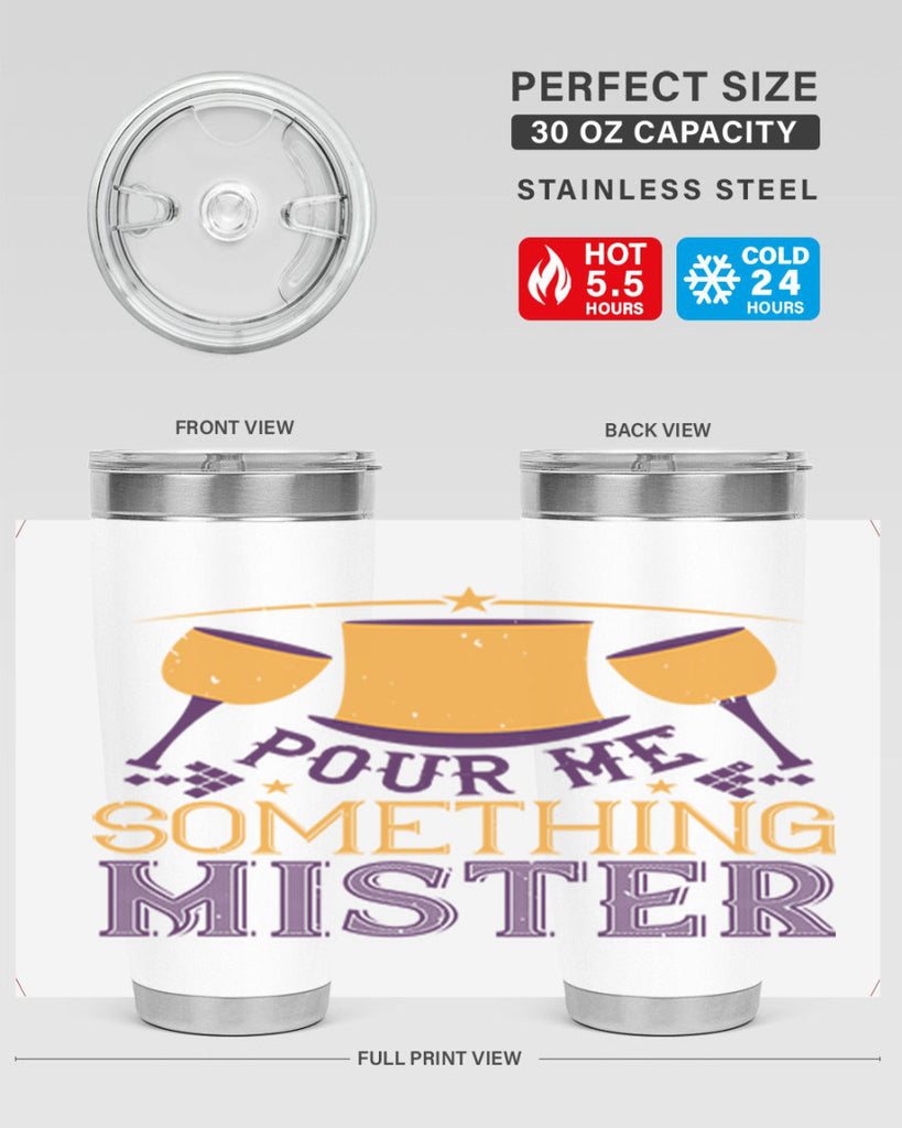 pour me something mister 38#- mardi gras- Tumbler