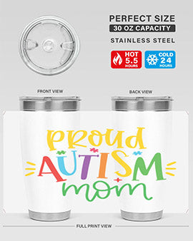 proud autism mom Style 35#- autism- Tumbler