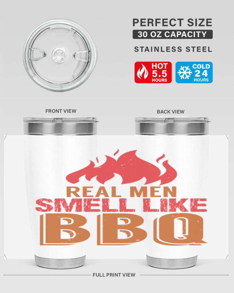 real men smell like bbq 16#- bbq- Tumbler