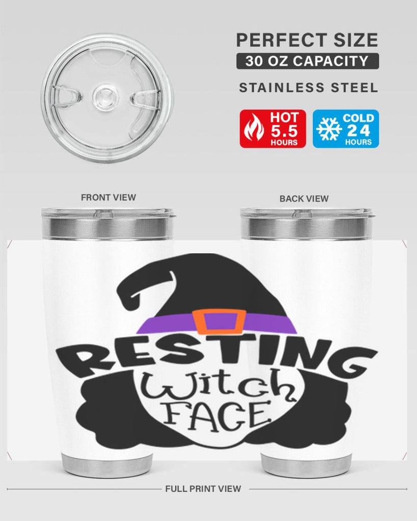 resting witch face 28#- halloween- Tumbler