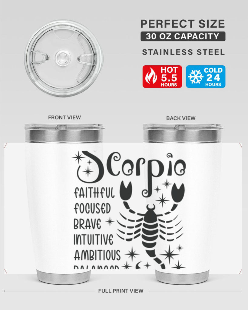 scorpio 431#- zodiac- Tumbler