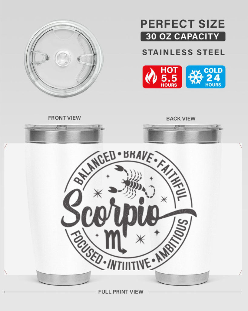 scorpio 438#- zodiac- Tumbler
