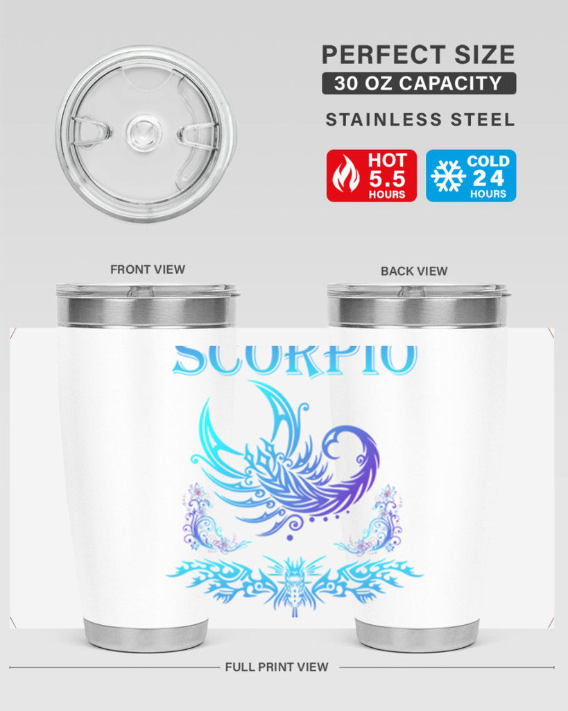 scorpio 449#- zodiac- Tumbler