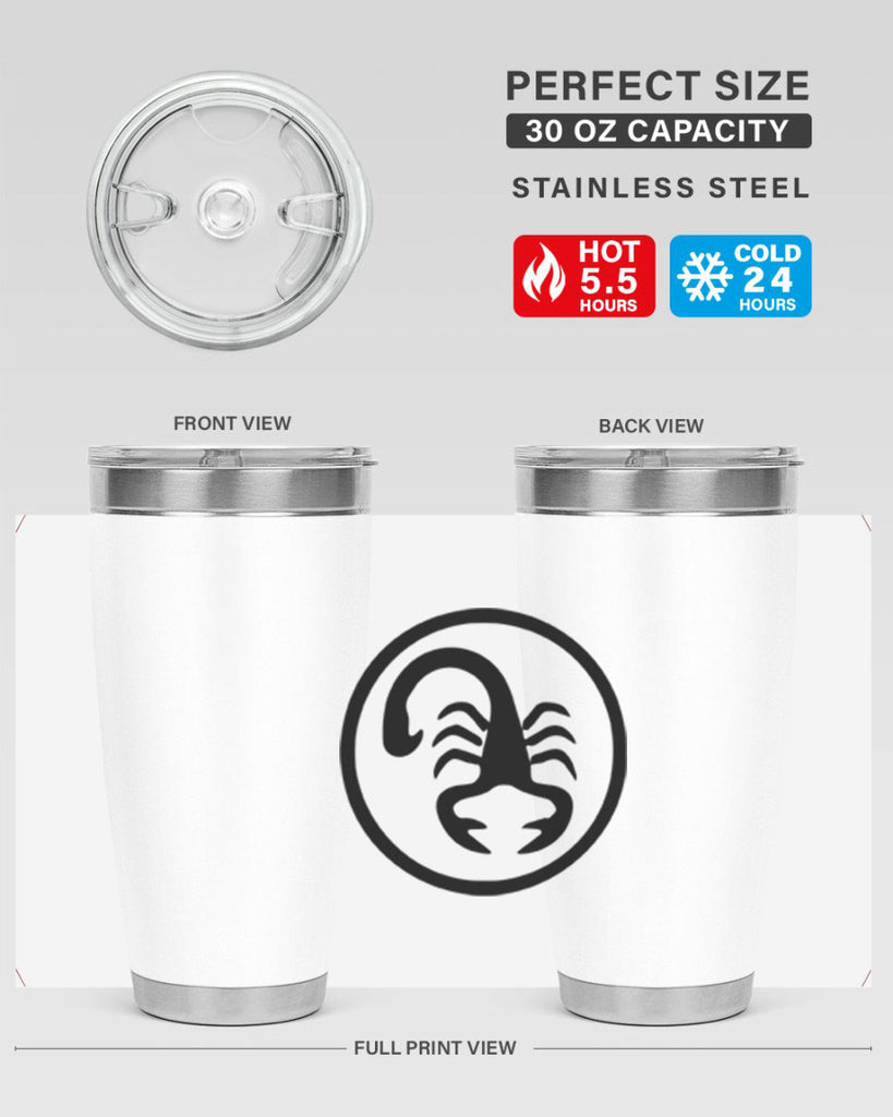 scorpio 452#- zodiac- Tumbler
