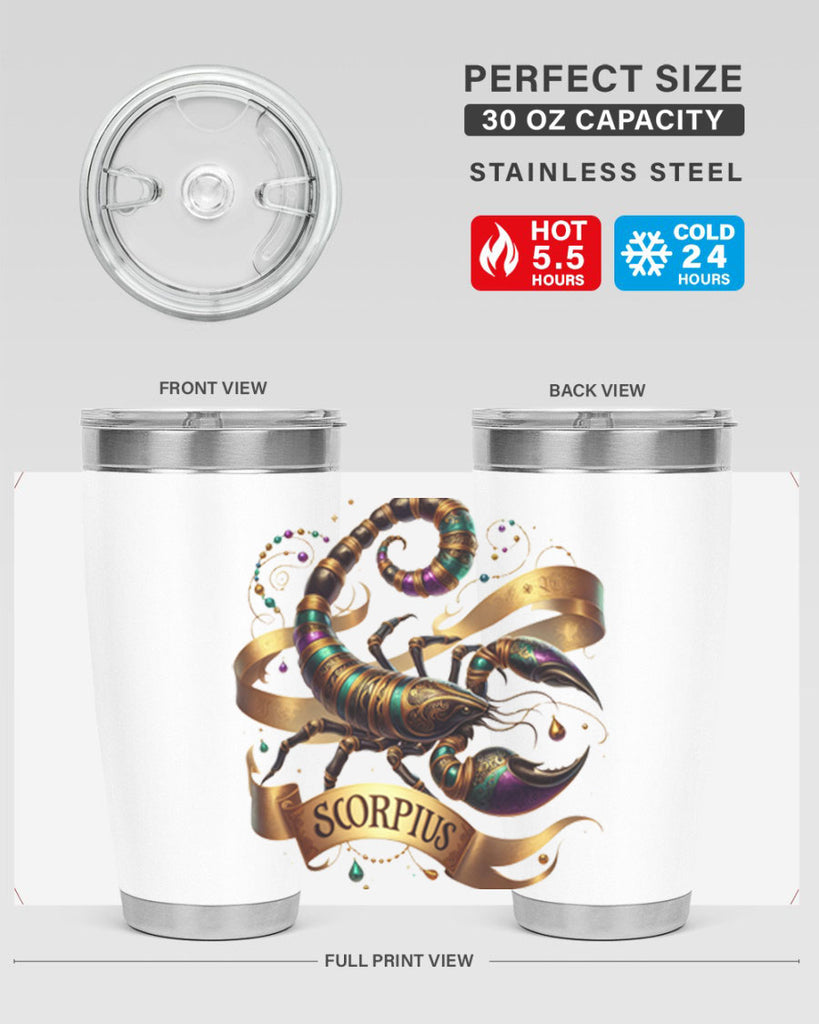 scorpio 459#- zodiac- Tumbler