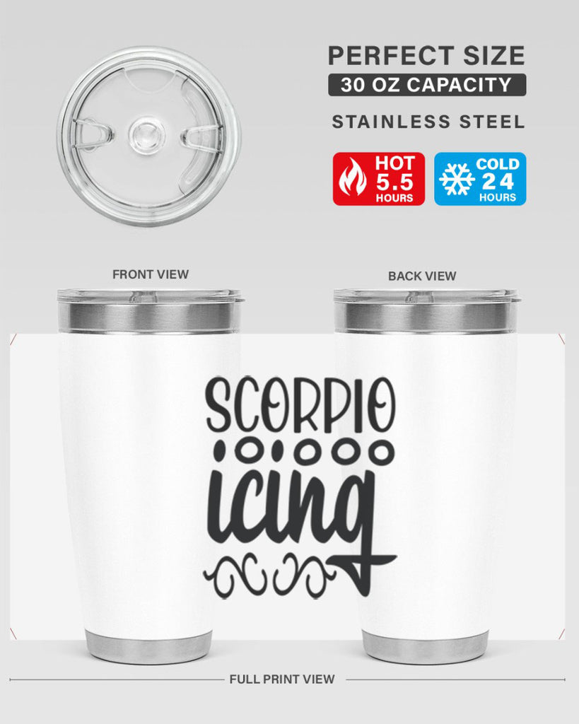 scorpio icing 441#- zodiac- Tumbler