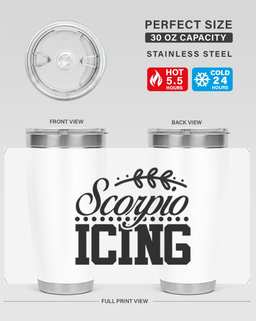 scorpio icing 442#- zodiac- Tumbler