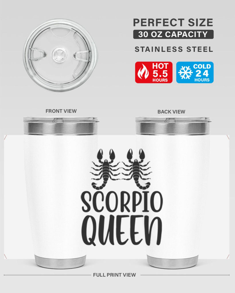 scorpio queen 446#- zodiac- Tumbler