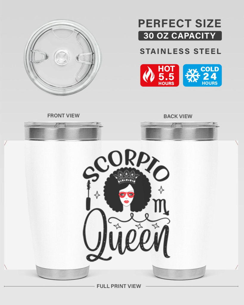 scorpio queen 448#- zodiac- Tumbler