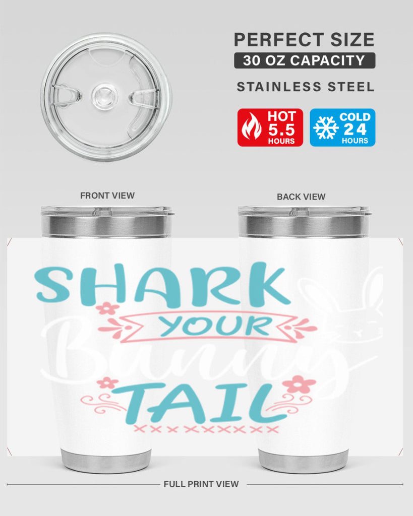 shark your bunny tail 9#- easter- Tumbler