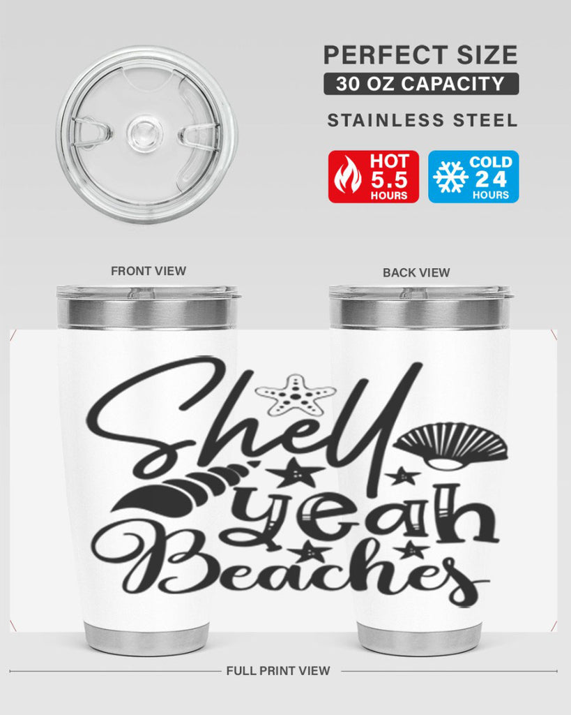 shell yeah beaches Style 75#- summer- Tumbler