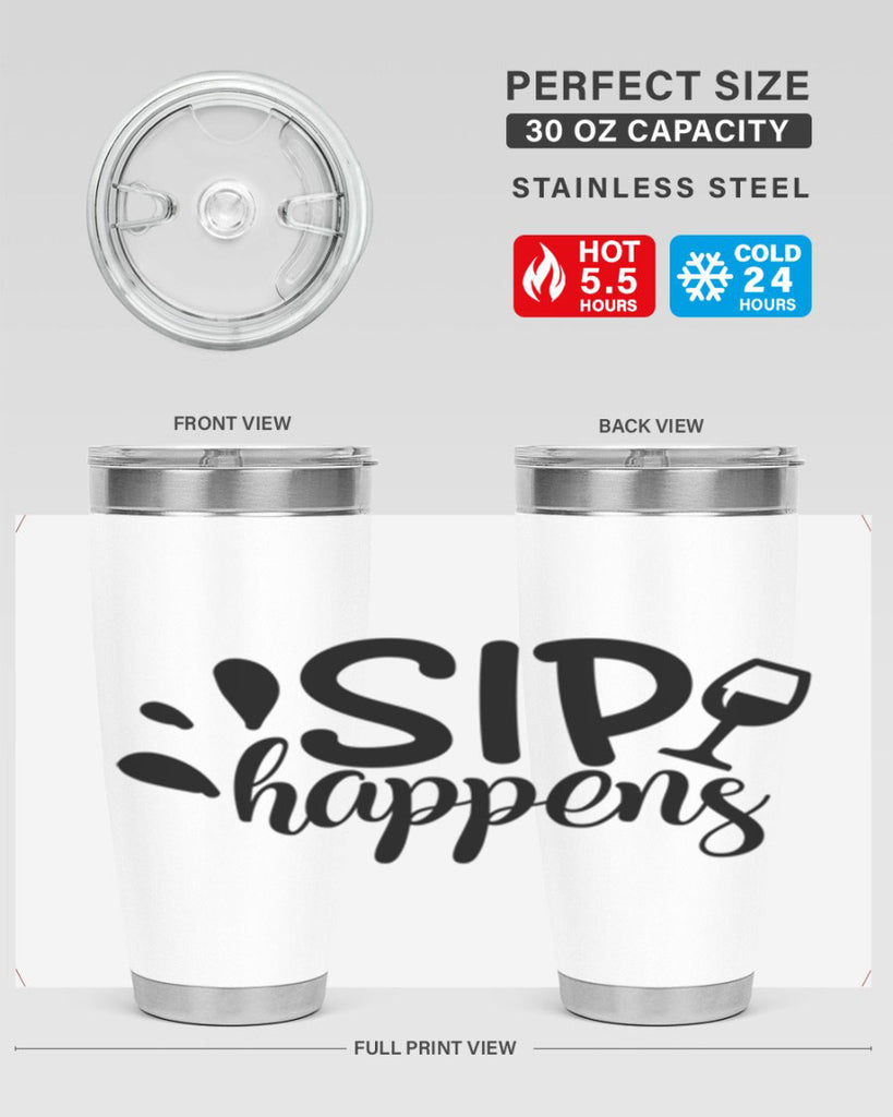 sip happens 162#- wine- Tumbler
