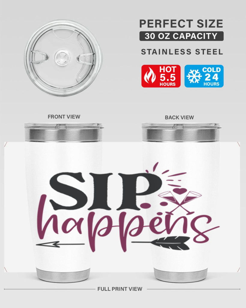 sip happens 164#- wine- Tumbler
