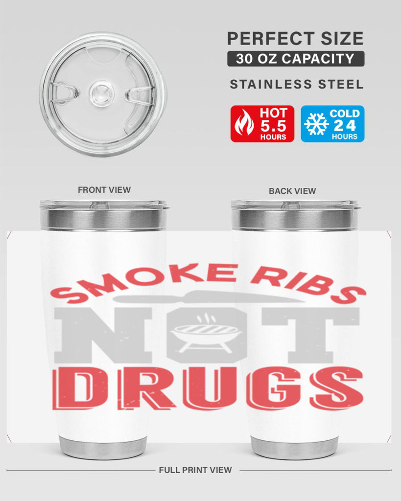 smok ribs not drugs 13#- bbq- Tumbler