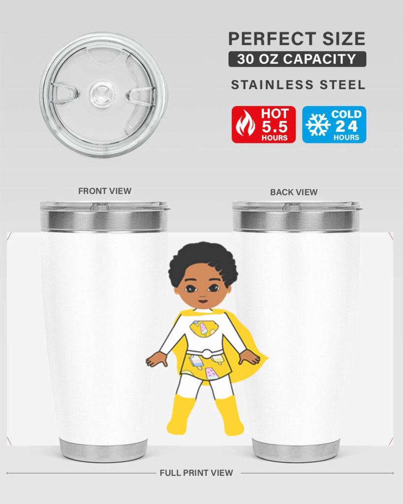 super kid 10#- black men - boys- tumbler