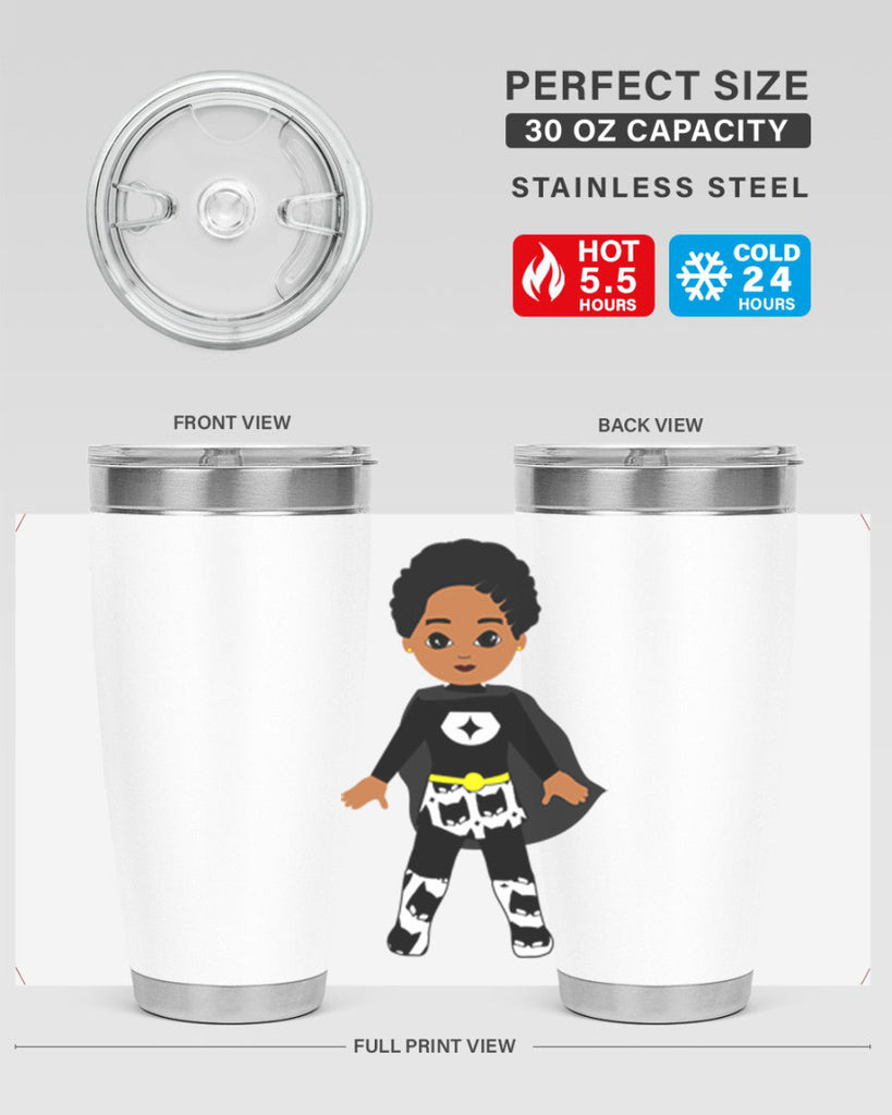 super kid 11#- black men - boys- tumbler