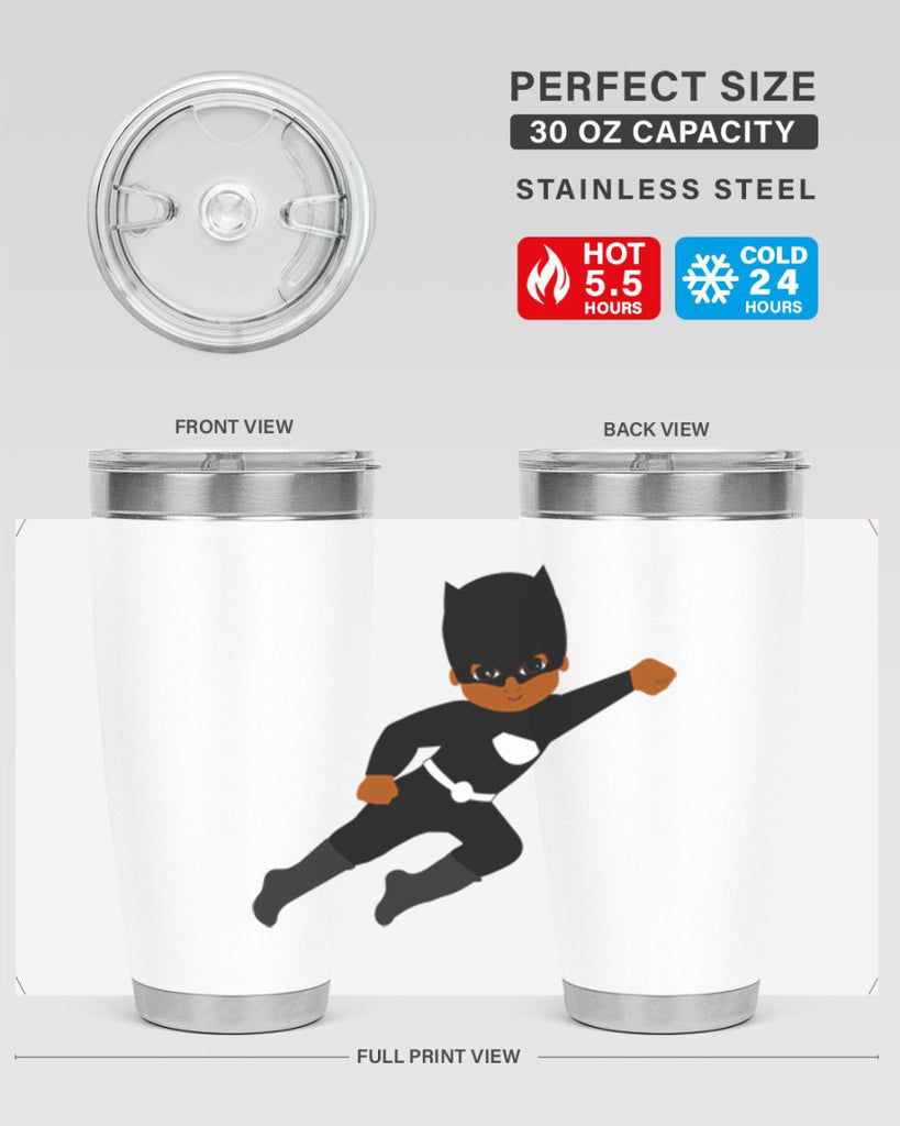 super kid 12#- black men - boys- tumbler