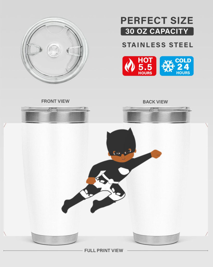 super kid 13#- black men - boys- tumbler
