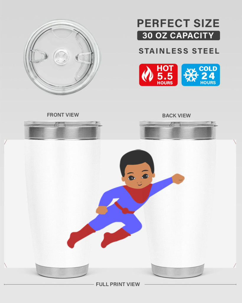 super kid 14#- black men - boys- tumbler