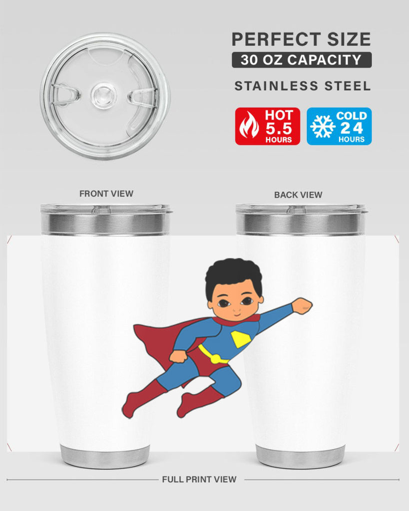 super kid 15#- black men - boys- tumbler