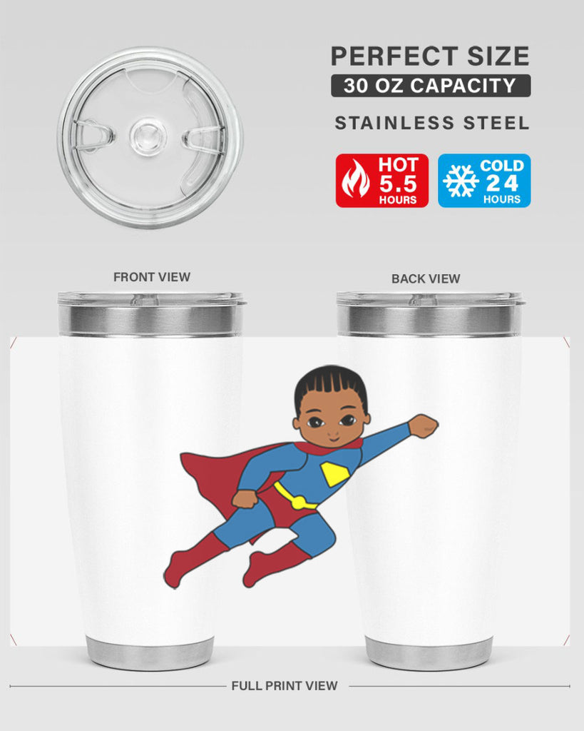 super kid 1#- black men - boys- tumbler