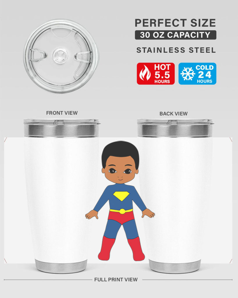 super kid 2#- black men - boys- tumbler