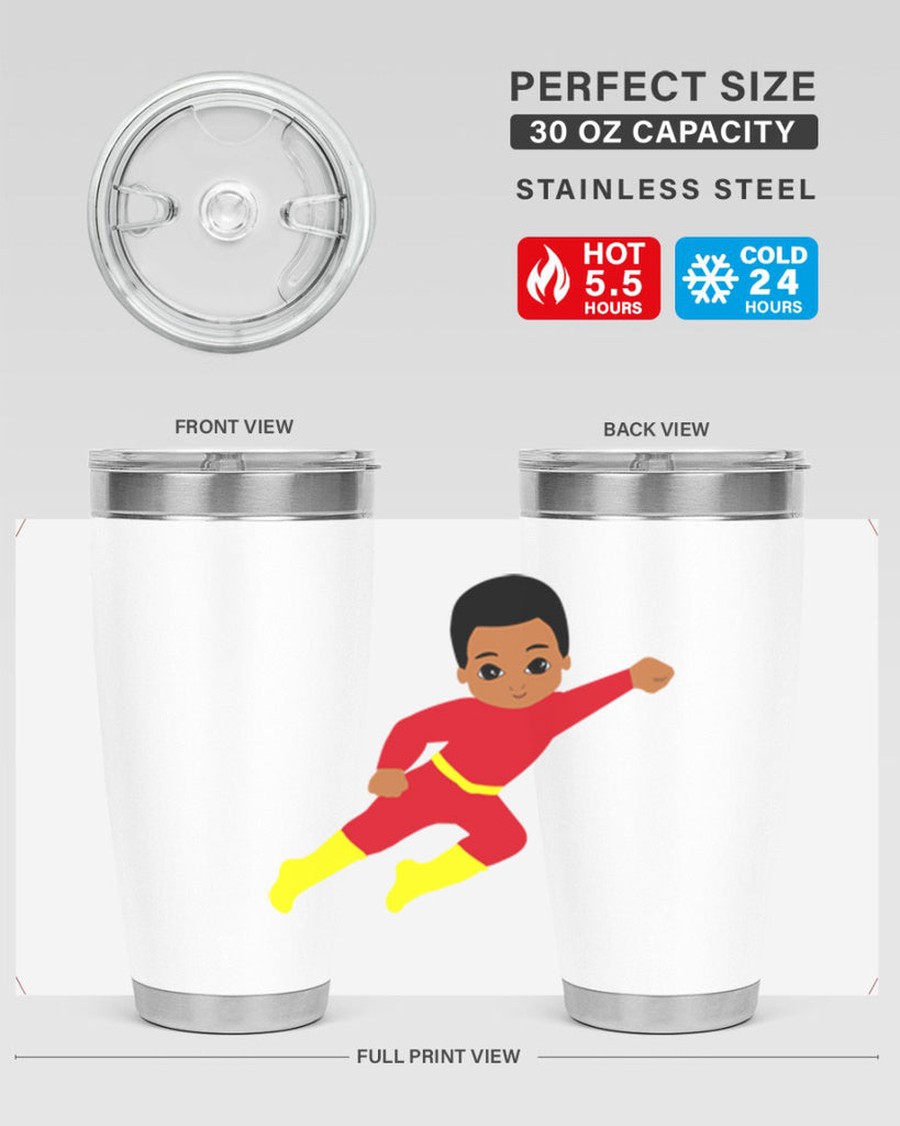 super kid 4#- black men - boys- tumbler