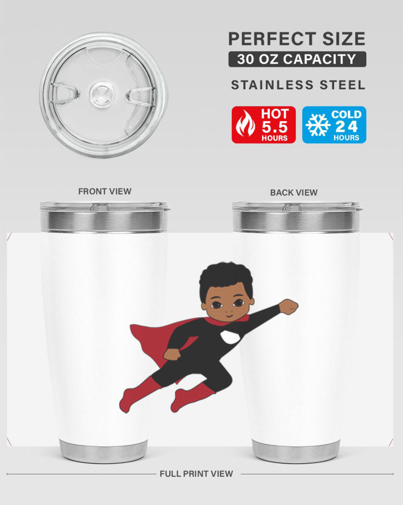 super kid 5#- black men - boys- tumbler